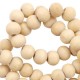 Wood beads round 12mm Natural
